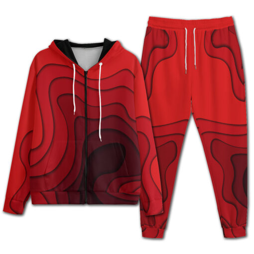 Red Waves Men's Tracksuit