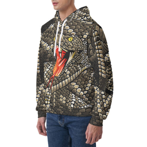 Rattlesnake Gaping Men's Hoodie - Image 3