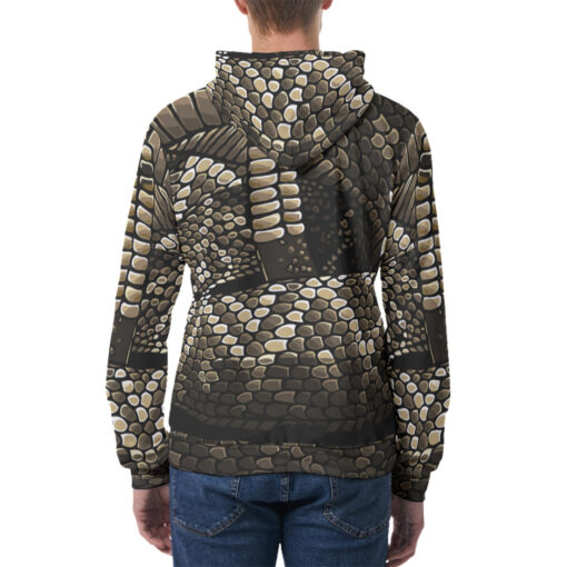 Rattlesnake Gaping Men's Hoodie - Image 4