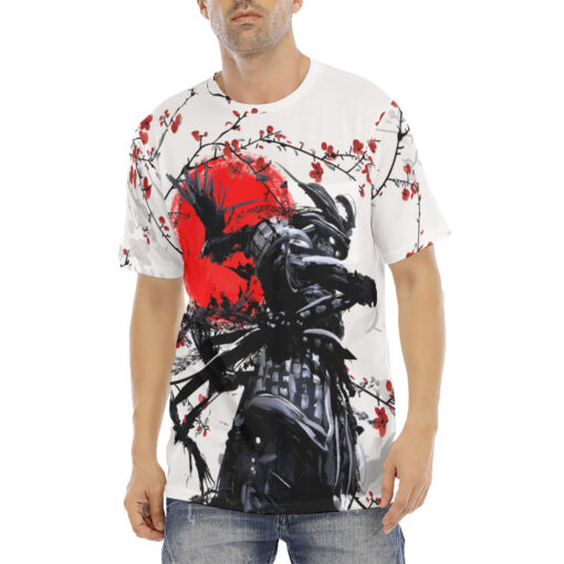 Samurai Sakura Red Sun Men's T-Shirt