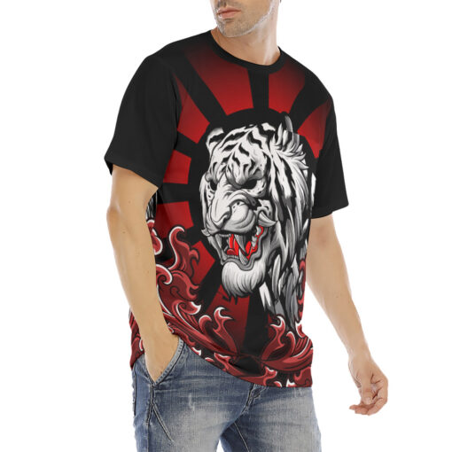 Tiger Demon Bloody Sun Men's T-Shirt - Image 3