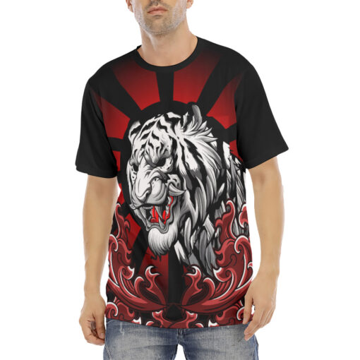 Tiger Demon Bloody Sun Men's T-Shirt