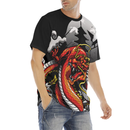 Bloody Dragon Art Men's T-Shirt - Image 3