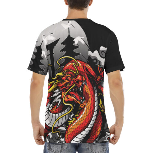 Bloody Dragon Art Men's T-Shirt - Image 4