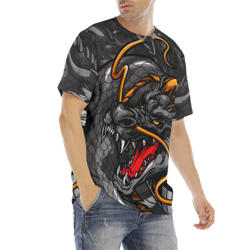 Fantasy Japanese Dragon Men's T-Shirt - Image 3