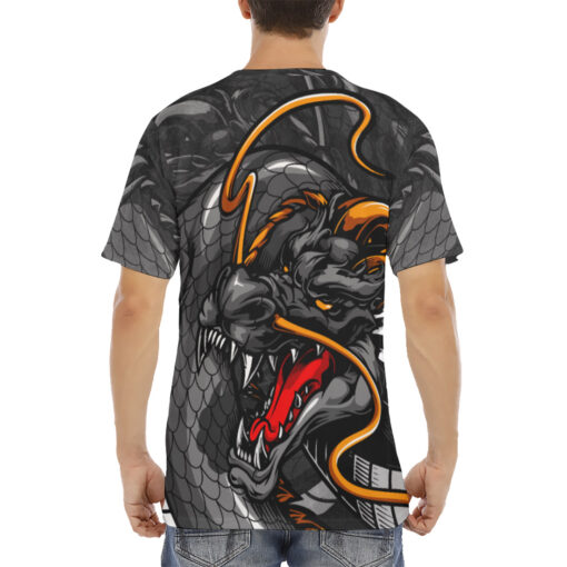 Fantasy Japanese Dragon Men's T-Shirt - Image 4