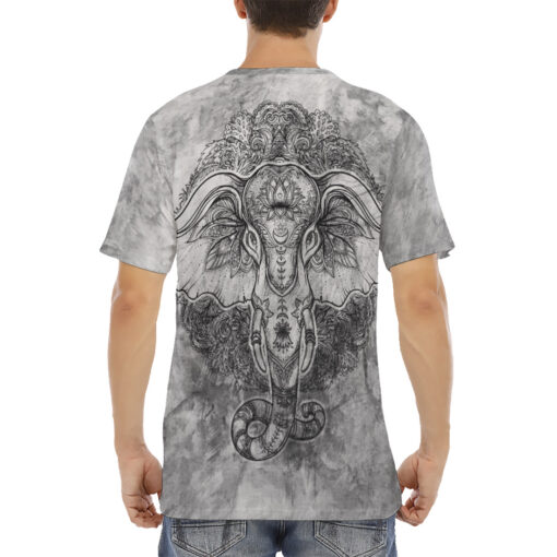 Ethnic Tribal Totem Elephant Men's T-Shirt - Image 4