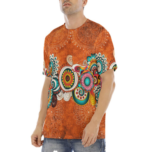 Mehndi Element Ornament Men's T-Shirt - Image 2