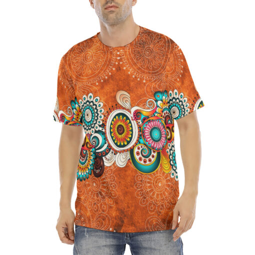 Mehndi Element Ornament Men's T-Shirt