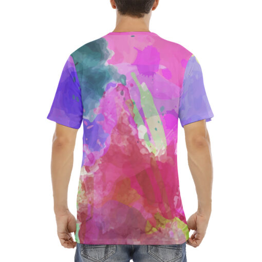 Tree Frog Multicolor Men's T-Shirt - Image 4