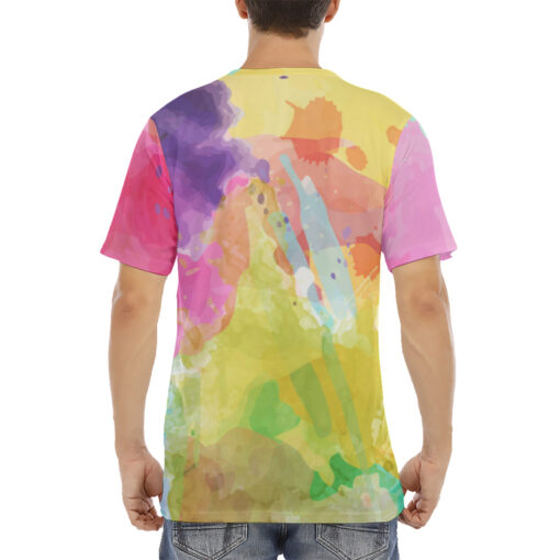 Colorful Labrador Retriever Men's T-Shirt - Image 4