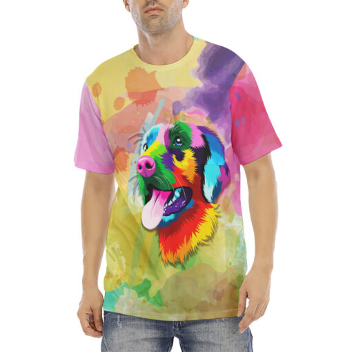 Colorful Labrador Retriever Men's T-Shirt