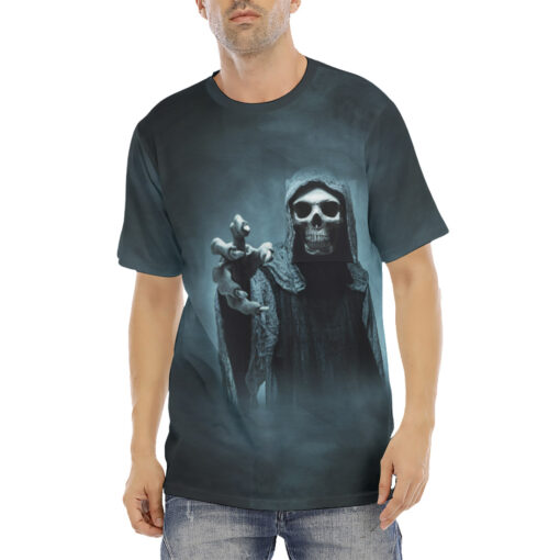 Grim Reaper Over Dark Misty Men's T-Shirt