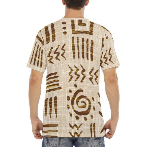 African Red Turban Men's T-Shirt - Image 4