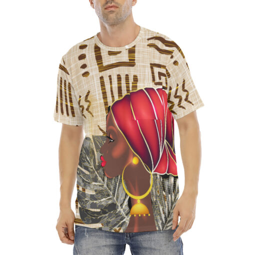 African Red Turban Men's T-Shirt