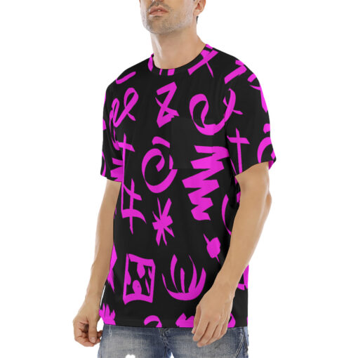 Pink Brushstrokes Men's T-Shirt - Image 2