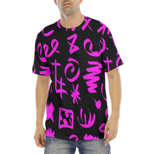 Pink Brushstrokes Men's T-Shirt