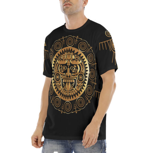 Maya Aztec Sun God Men's T-Shirt - Image 2