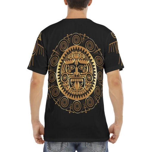 Maya Aztec Sun God Men's T-Shirt - Image 4