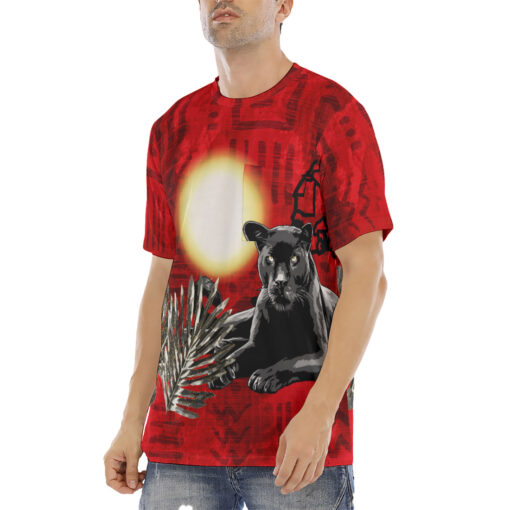 African Black Panther Men's T-Shirt - Image 2