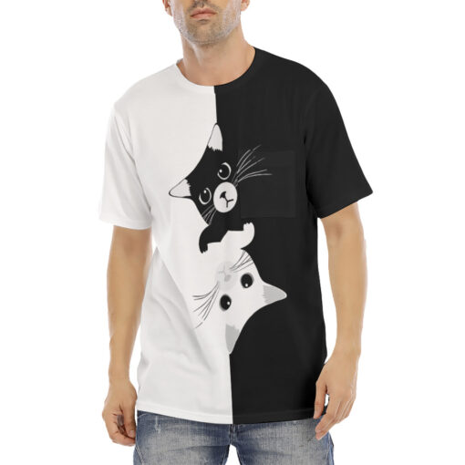 Yin Yang Cats Men's T-Shirt