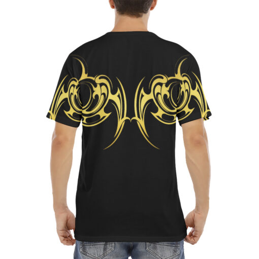 Gold Tribal Tattoo Men's T-Shirt - Image 4