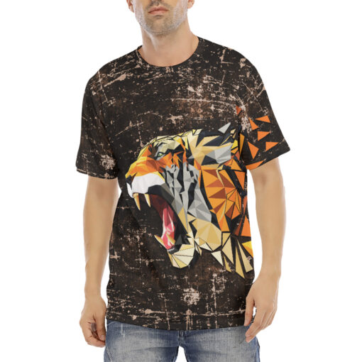 Tiger Polygons Men's T-Shirt