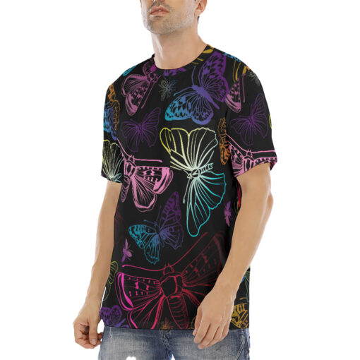 Colorful Butterflies Men's T-Shirt - Image 2