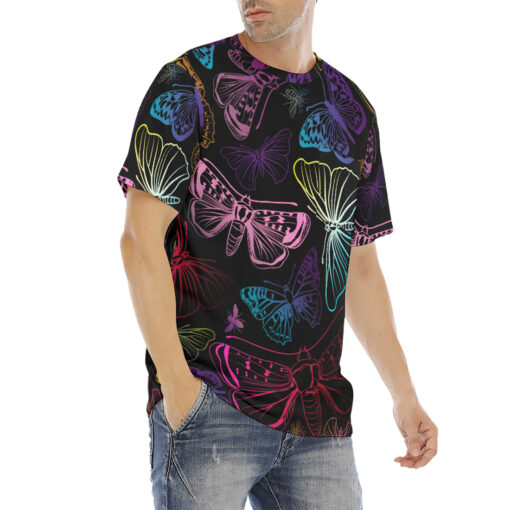 Colorful Butterflies Men's T-Shirt - Image 3