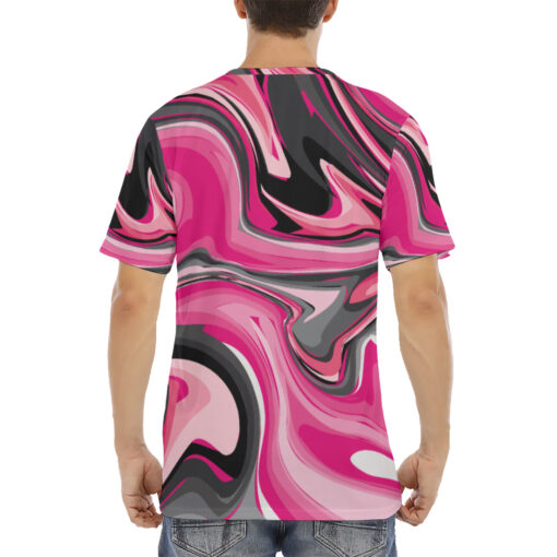 Pink Marble Men's T-Shirt - Image 4