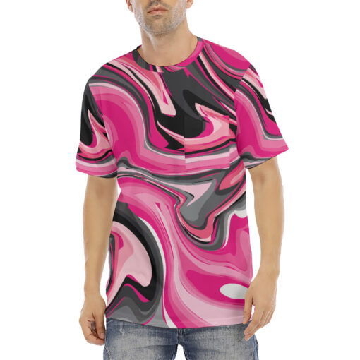 Pink Marble Men's T-Shirt