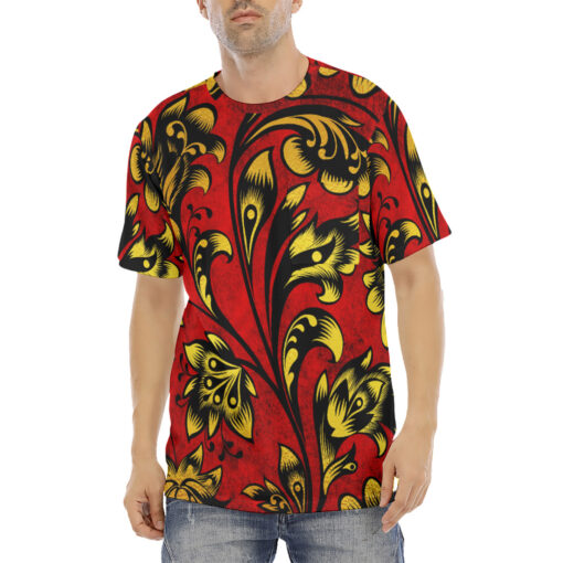 Floral Khokhloma Men's T-Shirt