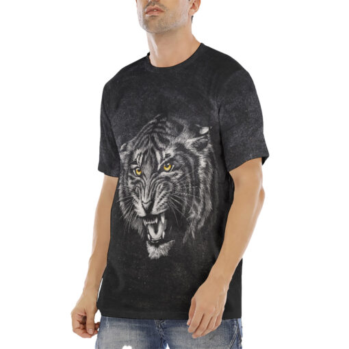 Tiger Head Men's T-Shirt - Image 2