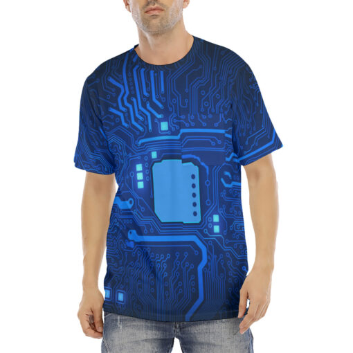 Computer Circuit Board Men's T-Shirt