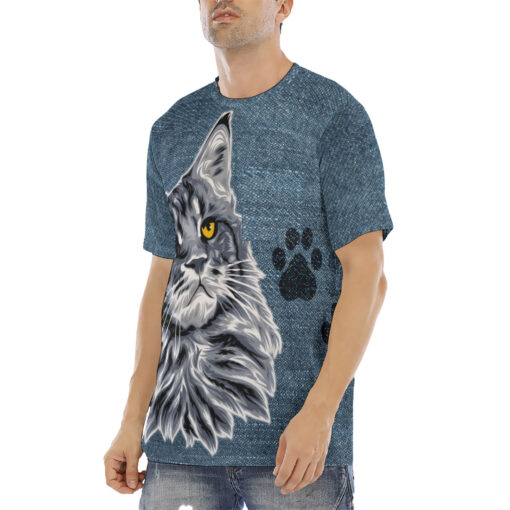 Maine Coon Cat Men's T-Shirt - Image 2