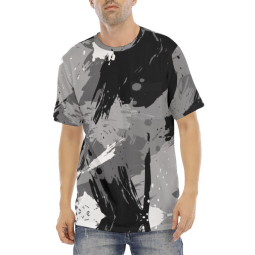 Abstract Gray Grunge Men's T-Shirt