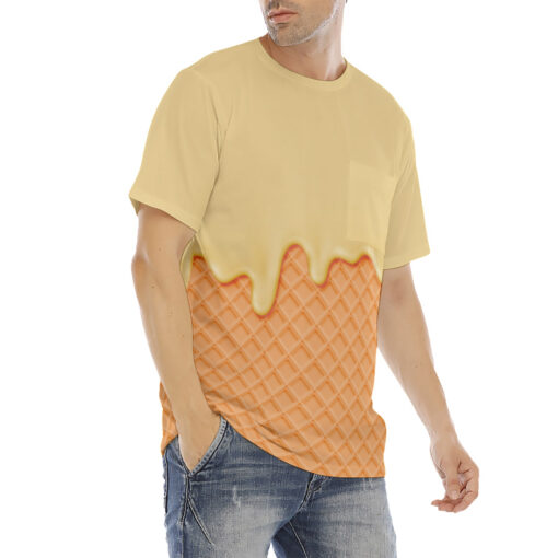 Waffle Melting Cream Men's T-Shirt - Image 3