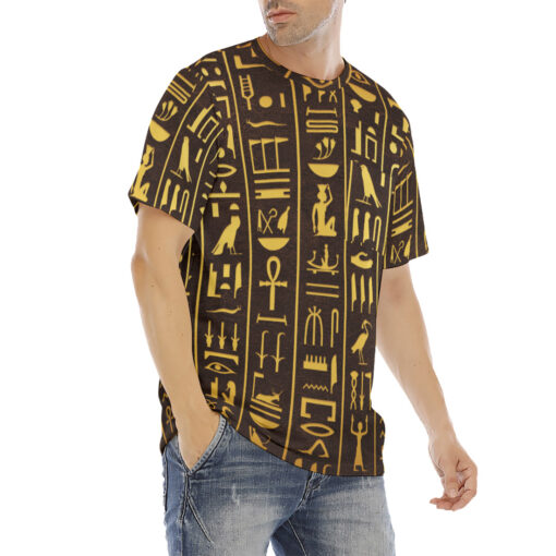 Ancient Egyptian Hieroglyphs Men's T-Shirt - Image 3