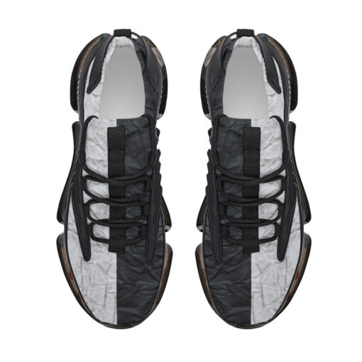 Black and White Paper Air Sneakers - Image 3