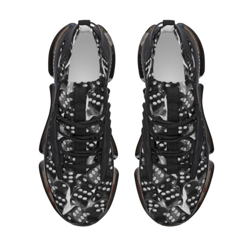 Black and White Dice Air Sneakers - Image 3