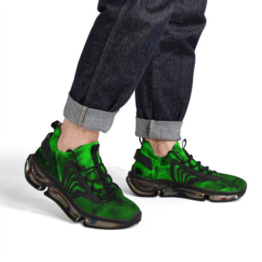 Green Neon Smoke Air Sneakers - Image 7