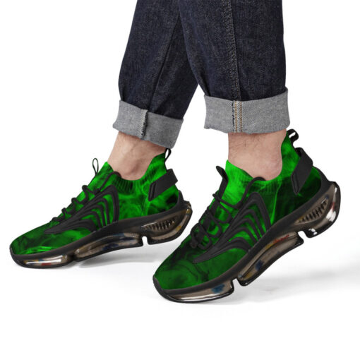 Green Neon Smoke Air Sneakers - Image 8