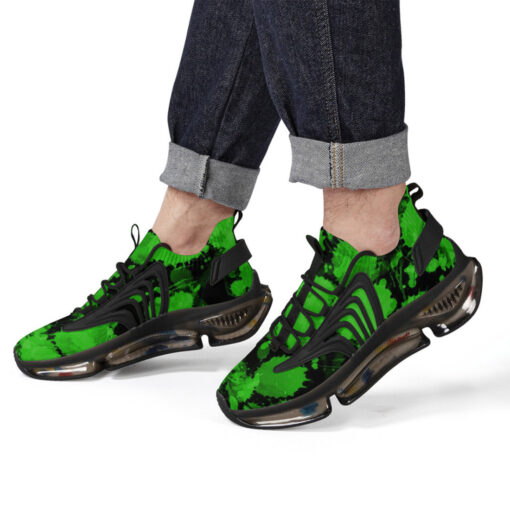 Green Paint Blots Air Sneakers - Image 8