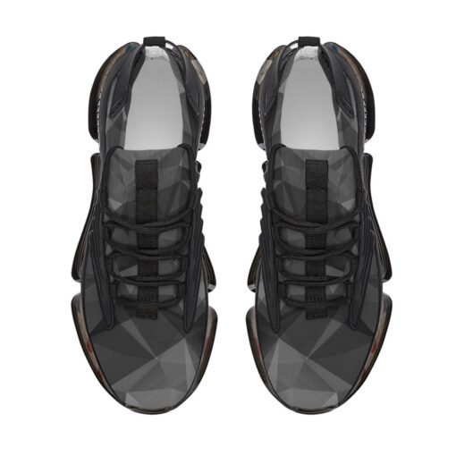 Gray Polygons Air Sneakers - Image 3