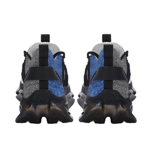 Denim Patchwork Air Sneakers - Image 4