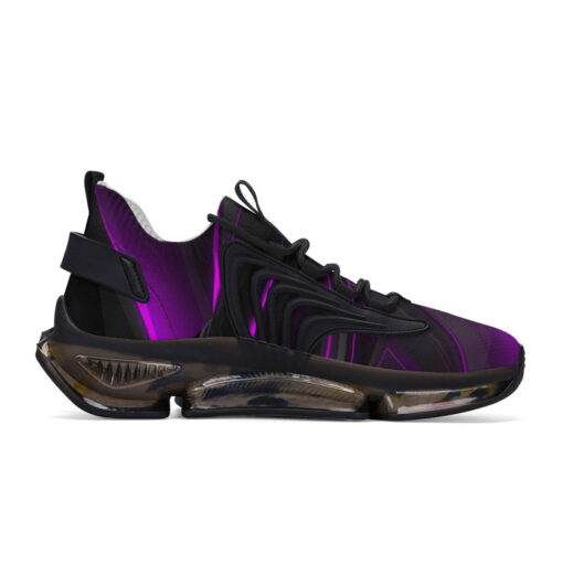 Geometric Violet Stripes Air Sneakers - Image 6