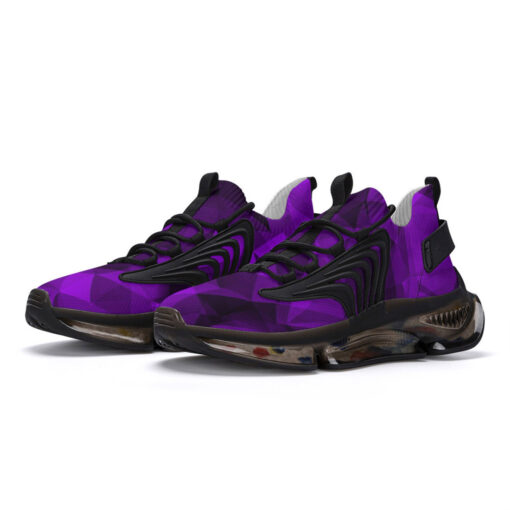 Violet Polygons Air Sneakers - Image 2