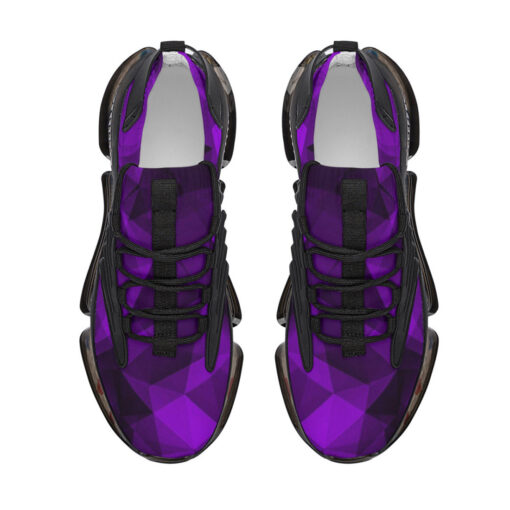 Violet Polygons Air Sneakers - Image 3