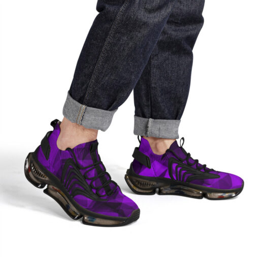 Violet Polygons Air Sneakers - Image 7