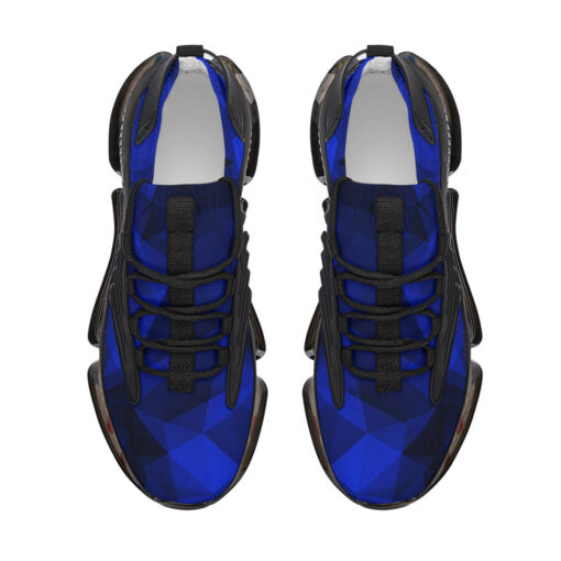 Blue Polygons Air Sneakers - Image 3